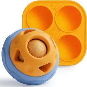 Nocciola Treat Dispensing Dog Toy Set, Lickable Slow Feeder & Freezable Treat Molds, Long-Lasting Rubber Dog Chew Toy, Anxiety Relief for Aggressive Chewers