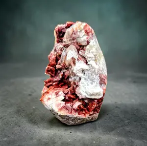 Hematite Included Heulandite and Calcite Specimen from Maharashtra, India