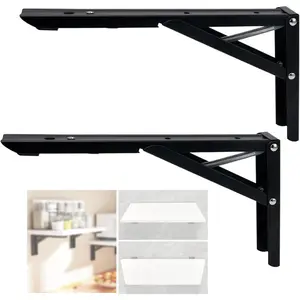 Wall Table Fold Down Hinge,90 Degree Self-Locking Folding Hinge,Save Space Drop Leaf Table Hinges,Shelf Brackets Locking Hinges 90 Degree for Wall Folding Racks,Etc