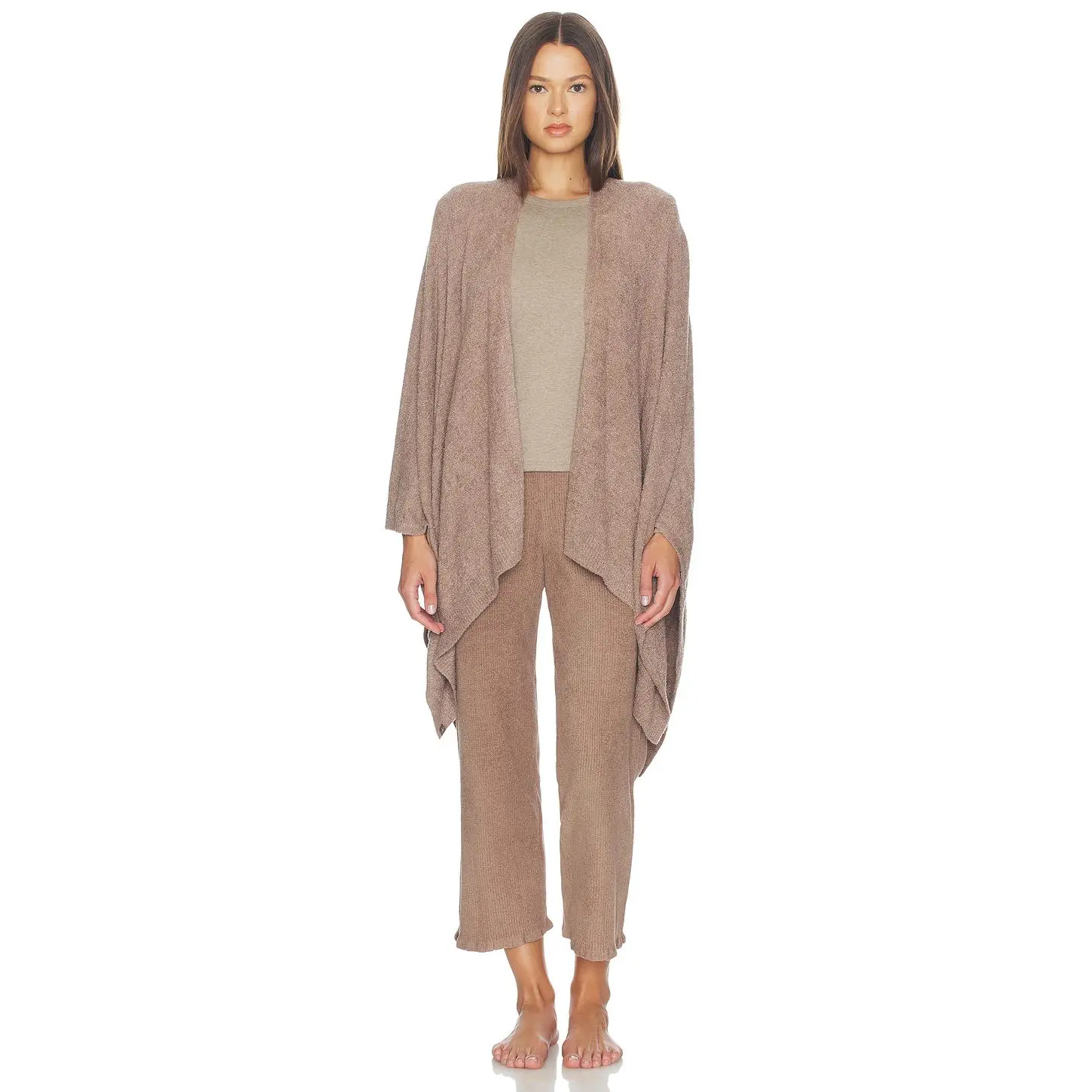 Barefoot Dreams CozyChic Lite Weekend Wrap in Sable
