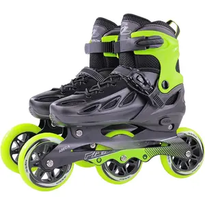 Adult Adjustable Inline Skates for Men Women with 3 100mm Wheels, Outdoor  Female Male Fitness Speed Racing Skates, Roller Skates for Teens Boys Girls