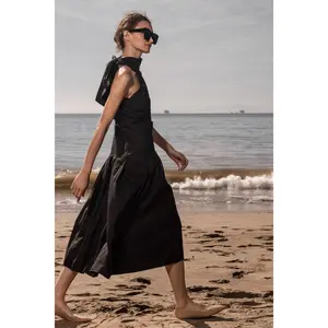 Ginger Dress - Noir Silk & Hemp