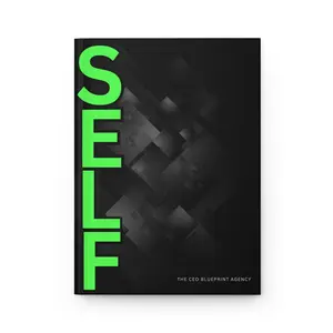 The CEO Blueprint Agency SELF MADE Neon Matte Hardcover Journal (Ruled)