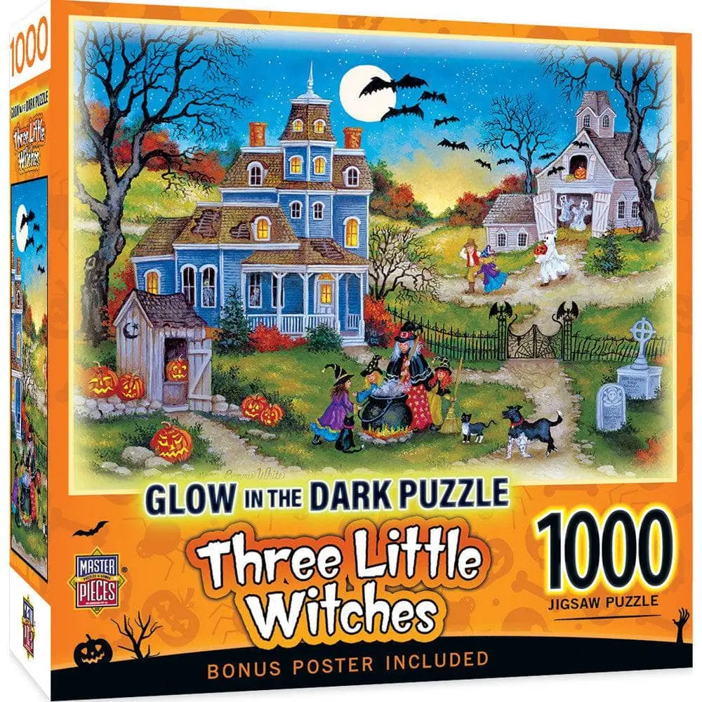 Glow in the Dark - Three Little Witches 1000 Piece Puzzle