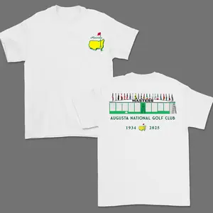 Masters Augusta National Golf Club 1934-2025 Shirt, Vintage Graphic T-Shirt, Soft Cotton, Casual Unisex Apparel, Breathable Classic Collar