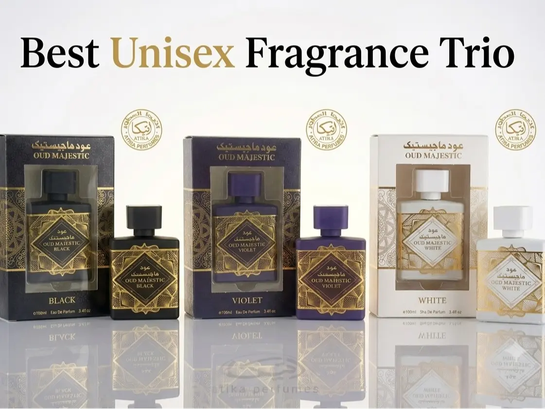 Majestic Oud Trio - Unisex Men & Women's Fragrance Set - 3.4oz EDP - Unisex