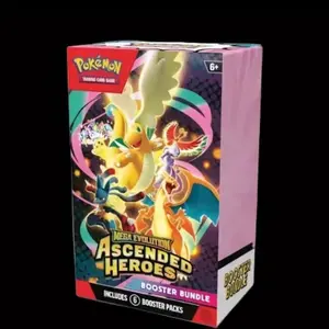 Pokémon TCG: Mega Evolution-Ascended Heroes Non-Sports Trading Card Collectible Booster Bundle - Expansion Pack, Boosterbox