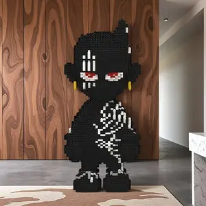 6564pcs Ninja 3D Puzzle Building Blocks Creative Decoration, Birthday/halloween/festive Gift, DIY Craft, Home Decor, Collectible Statue