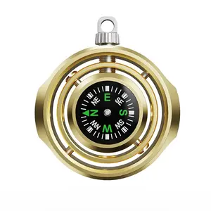 Compass Gyroscope Fidget Toy - Viral EDC Stress Relief Spinner, 360° Rotating, Pocket-Sized for Anxiety & Focus 🧭