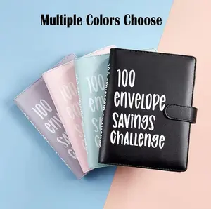 【Join the Challenge 】100 Envelopes Money Saving Challenge Binder, Great Ways to Save Money on Shopping, Savings Challenge Book with Envelopes and Tracker, A5 Budget Binder with Cash Envelopes, Fun and Easy Ways to Save Money, Save $5,050