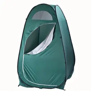 Portable Outdoor Pop-up Toilet Dressing Fitting Room Privacy Shelter Tent Army Green, Ideal for building a fitting room, a shower or bathroom booth, a restroom or other temporary shelters outdoors
