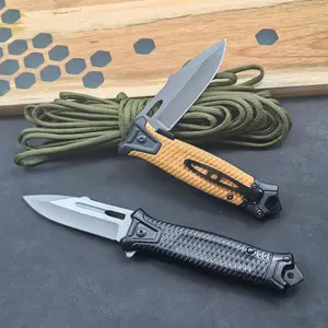 EDC Folding Knife with Sharp Stainless Steel Blade, Emergency Window Breaker, Grip Handle, Clip – Outdoor Survival Supplies for Camping, Hiking, Indoor Emergency Use, Safety Gift