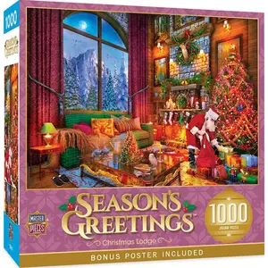 Season's Greetings - Christmas Lodge 1000 Piece Puzzle