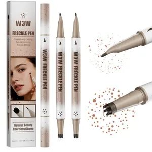 W3W Waterproof Freckles Pen Faux Freckle Stamp with Fine Tip Eyeliner for Realistic Long Lasting Freckles Effortless Makeup Daily Wear Cosplay Cosmetic tiktokshopspringglowup