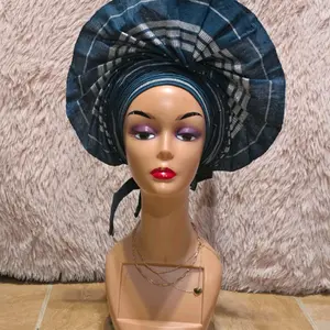auto gele pre tied Womenswear head gear Effortless Elegance with African Auto Gele"  Tired of the hassle of tying your gele? Now, experience beauty and convenience with African Auto Gele—the perfect blend of tradition and innovation.