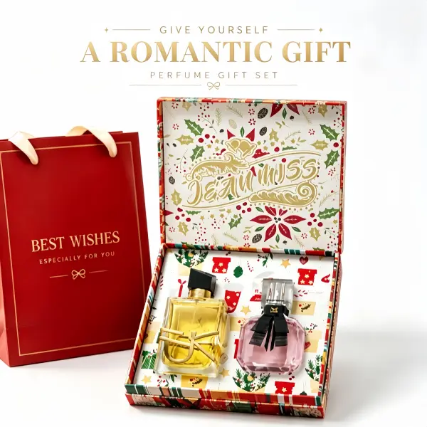 JEAN MISS Perfume Gift Set for Women 50ml+30ml, Floral Fruity Scent with Vanilla, Citrus Notes, Long Lasting Eau De Toilette for Daily Wear, Date Night, Party,Holiday Gifts,Portable travel size,Women's Fresh Fragrance Set,unique charm