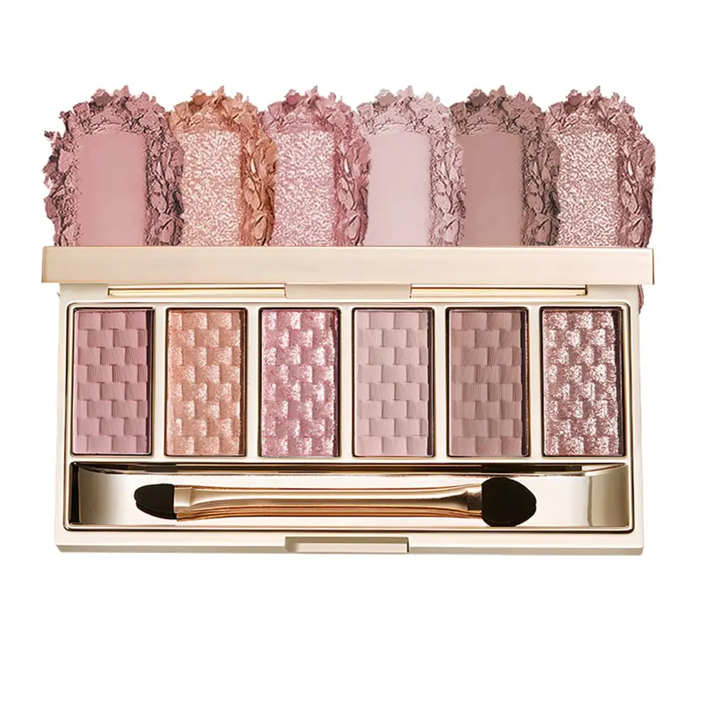 Neutral Rose Brown (02) Eyeshadow Palette Kit - Cosmetic for Mature Skin, Brown Eyes Makeup, Long-Lasting, Crease-Resistant, Blendable Matte/Shimmer/Glitter Eyeshadow with Eco-Materials for Hooded Eyes, Shimmering Eyeshadow Palette