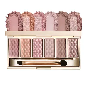 3-in-1 Compact Multi-Color Neutral Rose Brown Natural Eyeshadow Palette (02) - Matte, Shimmer, Glitter Finishes, Taupe Cocoa Soft Glam, Champagne Rose Gold Sparkle, Blendable, Long-Lasting, Crease-Resistant, Vegan, 3-In-1 Eyeshadow