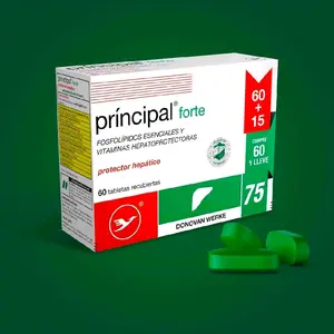 Principal Forte 60 unidades  Vitamins Hepa Dietary Supplement -Microdoses of Vitamin B1, B2, B3, MSM, Glucosamine & Omega for Healthcare and Edible Fitness