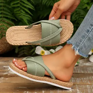 Women's Dressy Slide Sandals with Trendy Flip Flop Design