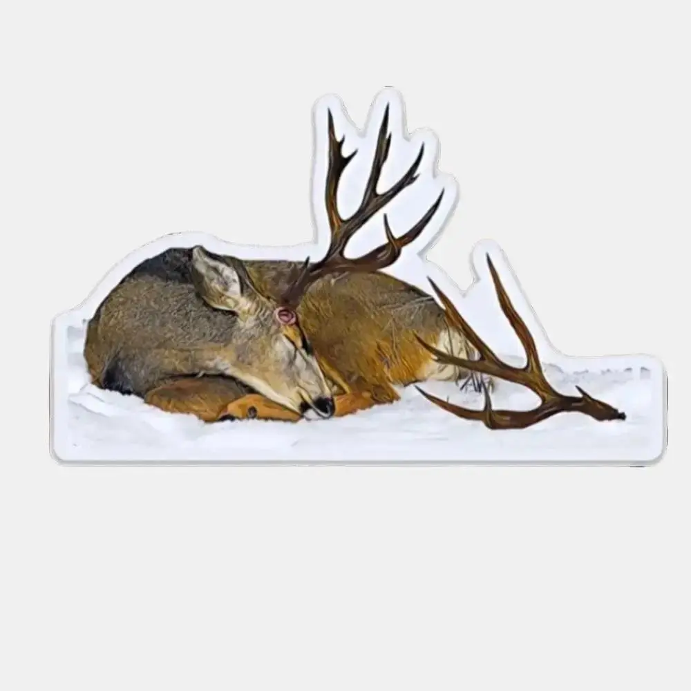 Mule deer shed antler decal Vinyl Hunting Sticker!