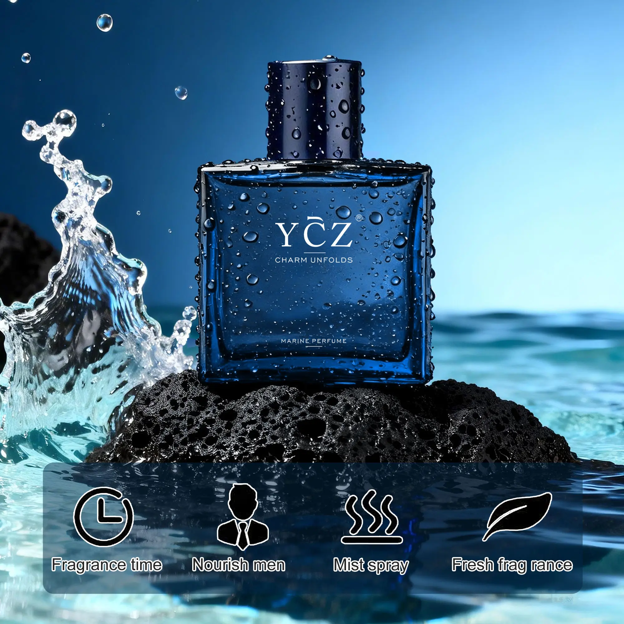 YCZ] Midnight Marine Eau de Parfum 1.7fl oz/3.4fl oz | Aromatic