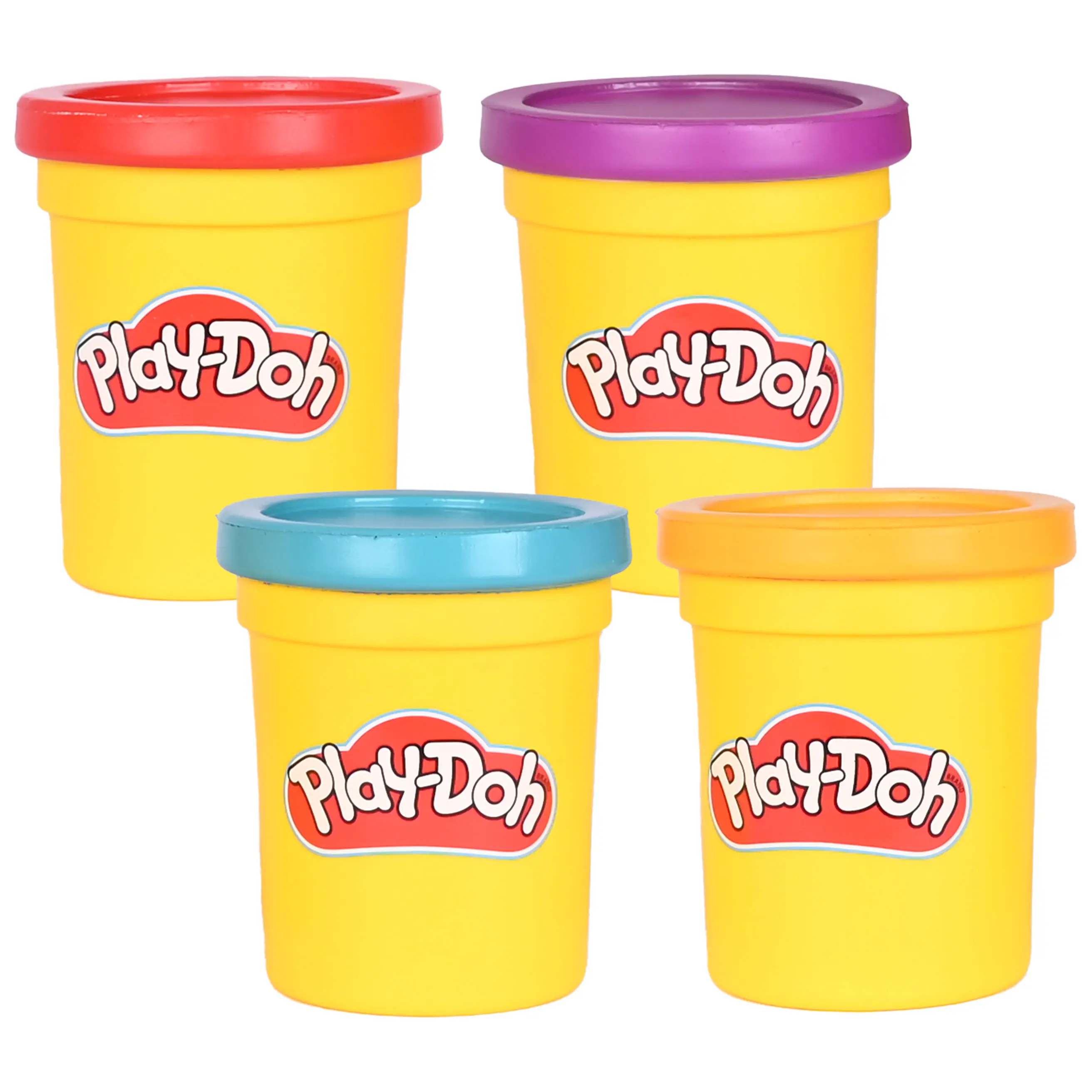 Play-Doh Slow Foam Squishies 4PK – Slow Rise Sensory Fidget Toys, Soft Squeezable Stress Relief Foam Toys for Kids Ages 3+