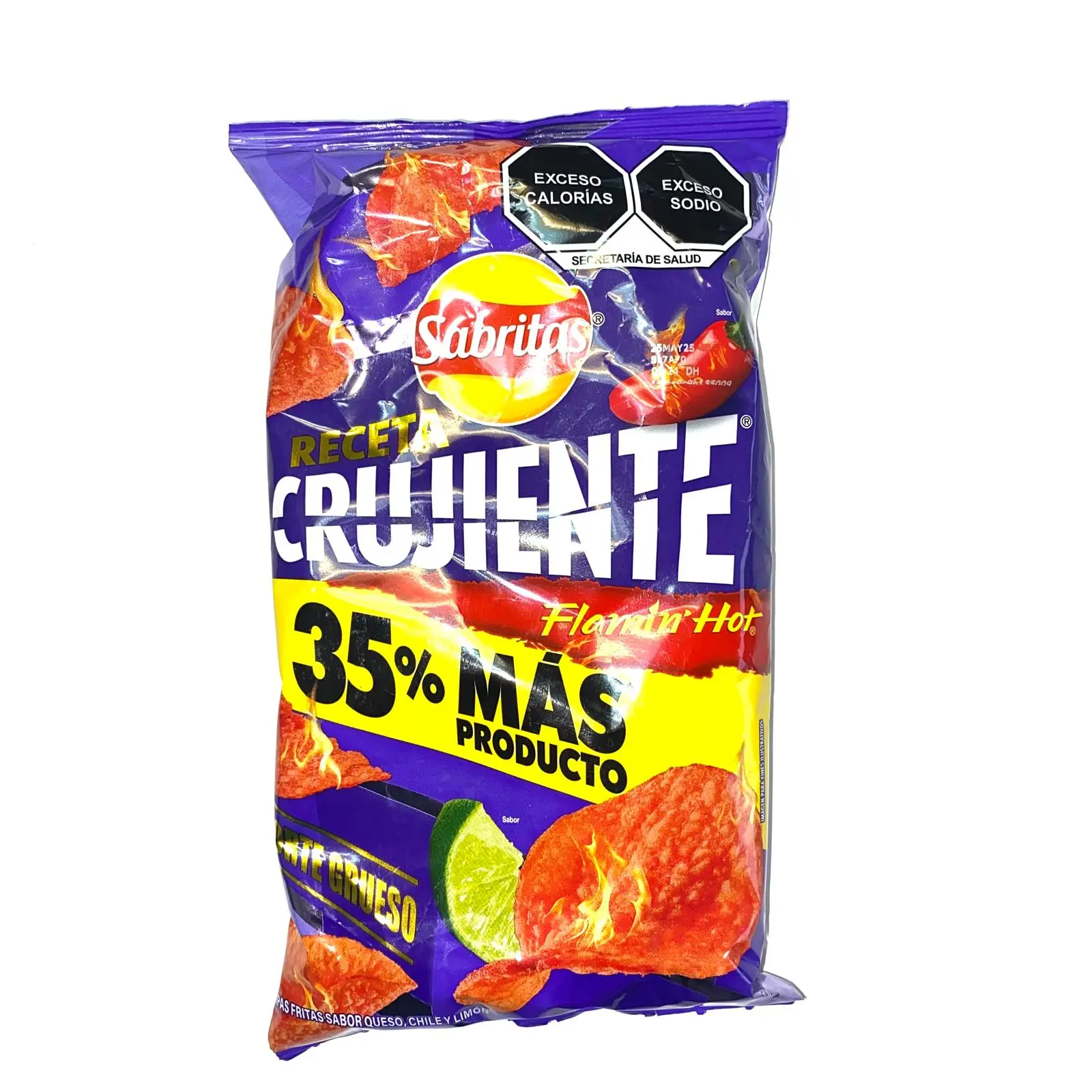 100 BAGS - SABRITAS CRUJIENTE - 57 GRAMS PER BAG