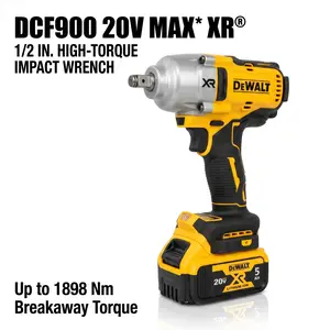 DCF900 Cordless 1/2 Inch Impact Wrench Kit ,Large Yellow and Black Tool Organizerfire blower,utility cart ,garage use,metal grind,friction ring,spanner wrench,wood splitting,powertoolessentials Heavy-Duty Wall Mount tool Holder kit set
