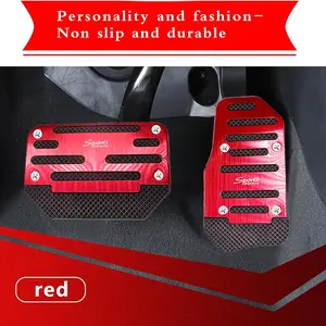 2-Piece Car Anti-Slip Pedal Protector Set, Accelerator Pad, Brake Pedal Cover, Auto Accessories for Most Cars Trucks Vans