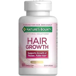 Nature's Bounty Hair Growth Supplement 90 Capsules with Biotin Silicon & Arginine for Thicker Fuller Hair One Per Day Clinically Shown Healthcare Dietary Fitness Tablet Optimum Edible
