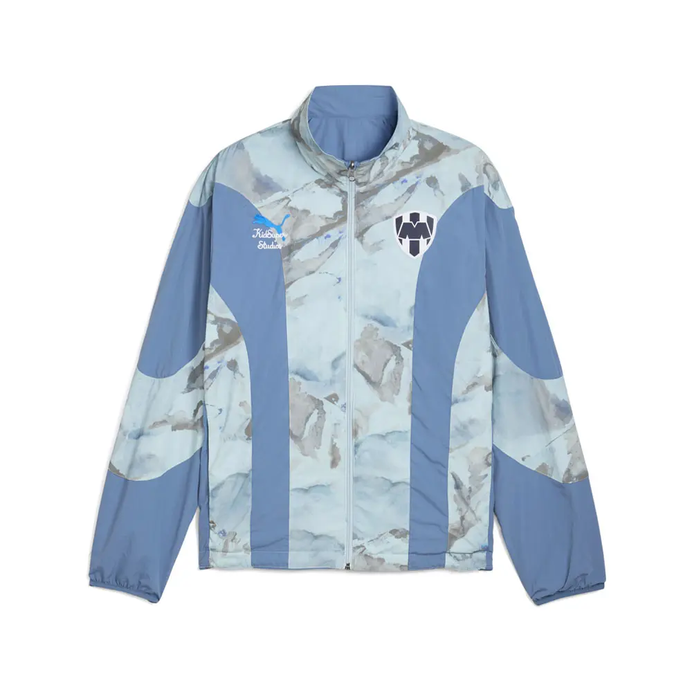 PUMA Mens X Kidsuper Mty Reversible Jacket Athletic Outerwear Casual - Blue
