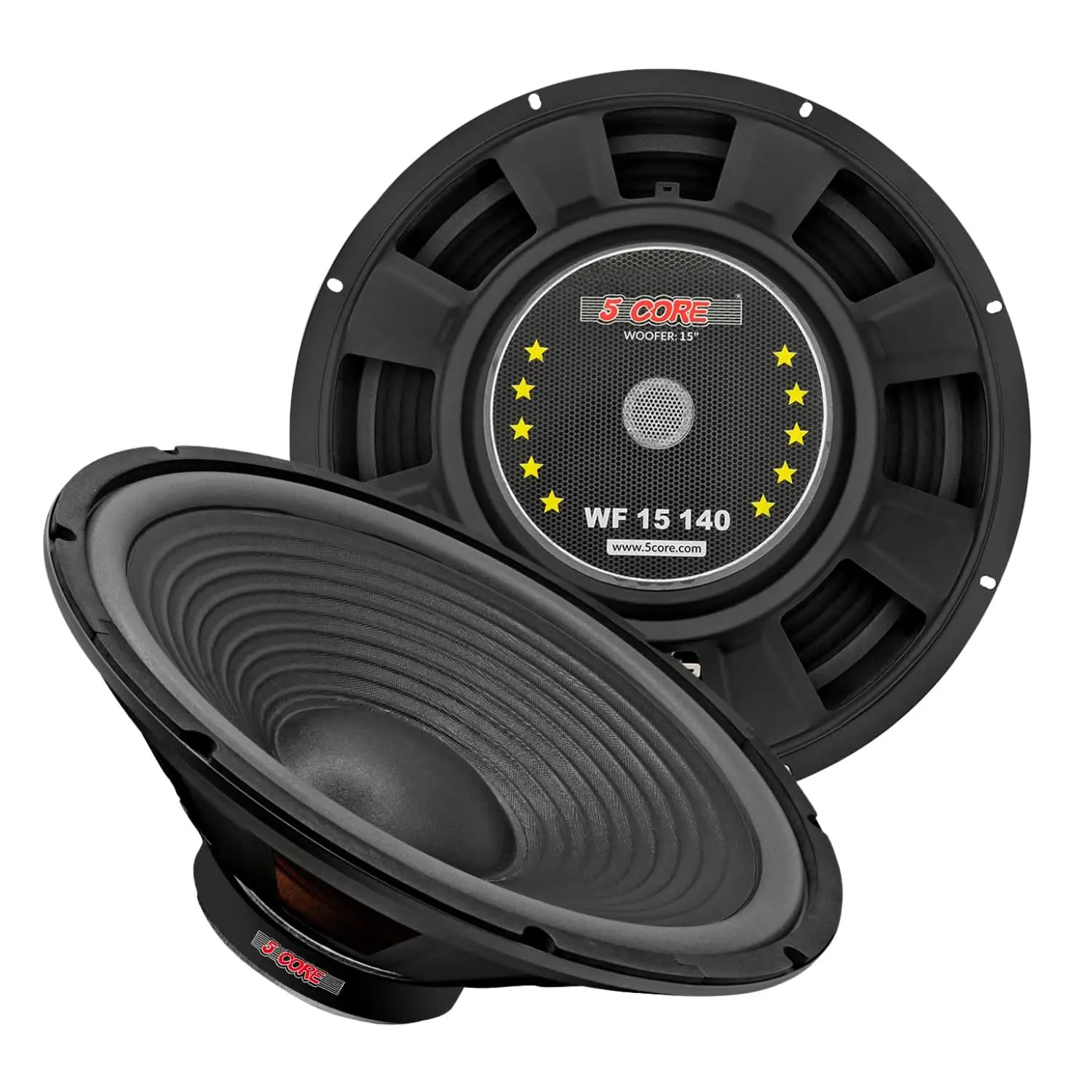 5 Core 15 Inch Guitar Amp Speaker Replacement 220W 8 Ohm Low Distortion for Electric Guitar Cabinets