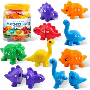 Montessori Alphabet Matching Dinosaur Game 26 Pieces |   Double Sided ABC Learning Toy for Toddlers 1–3 & Kids 3–5 |   Fine Motor Skills & Early Reading Practice for Home or Kindergarten |   Valentine’s Day Countdown – Learn with Love!