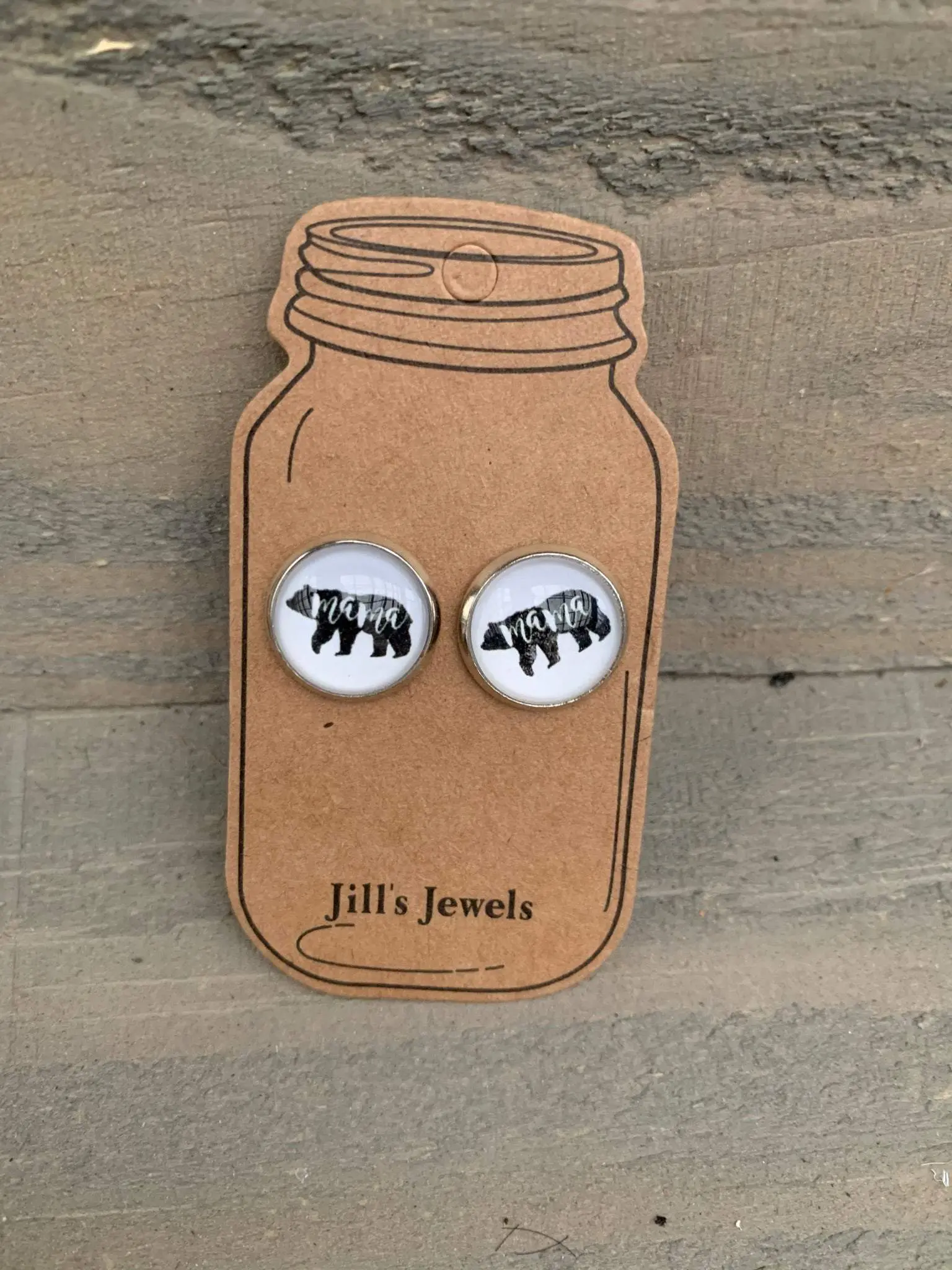 Mama Bear Stud Earrings