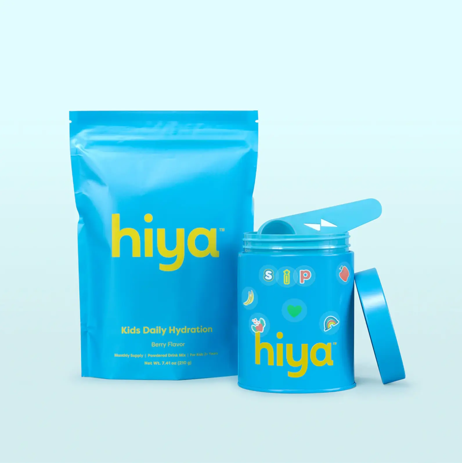 Hiya Hydration, Mineral Sunscreen, and Kids Daily Greens Bundle