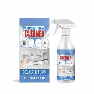 Air Conditioner Foam Cleaner AC Cleaning Spray Wall Mounted AC Coil Cleaner No Rinse Deep Clean Removes Dust Dirt Odors Mold Buildup Evaporator Condenser Maintenance