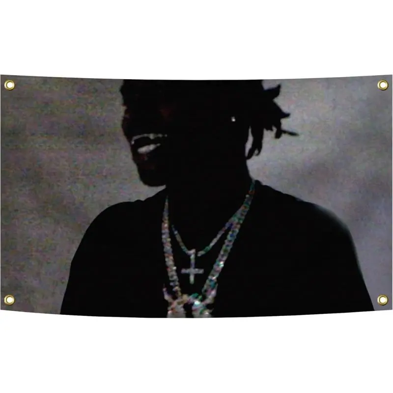 Hip Hop Ken Carson American Rapper Music Album Tapestry Flag - 40*60inch (3x5 FT), Durable Affordable Synthetic Fabric, 4 Shiny Brass Grommet Holes, Indoor College Dorm Decor Party Gift