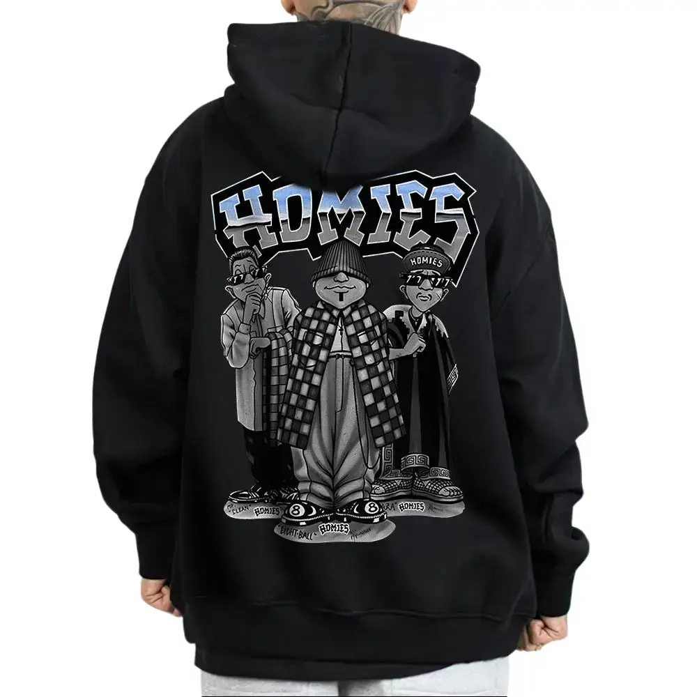 Day Of The Dead Chicano Art Homies Men's Chicanos Clothing Shirts Lowrider Clothing Homies Shirt Hoodie Cotton Fabric Smile Design Unisex Fit