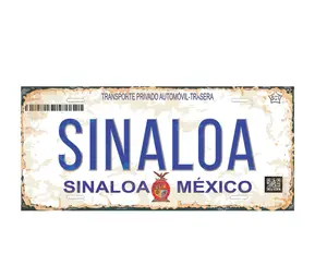 Estados De Mexico Placa Vinyl Sticker Unique Vinyl Stickers Featuring Mexican State Names, Weather-Resistant & Easy Application