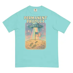 Permanent Product UFO Unisex Tee Cotton Fabric