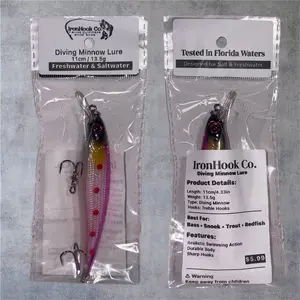 Diving Minnow Lure 11cm/13.5g | Freshwater & Saltwater Fishing Lure