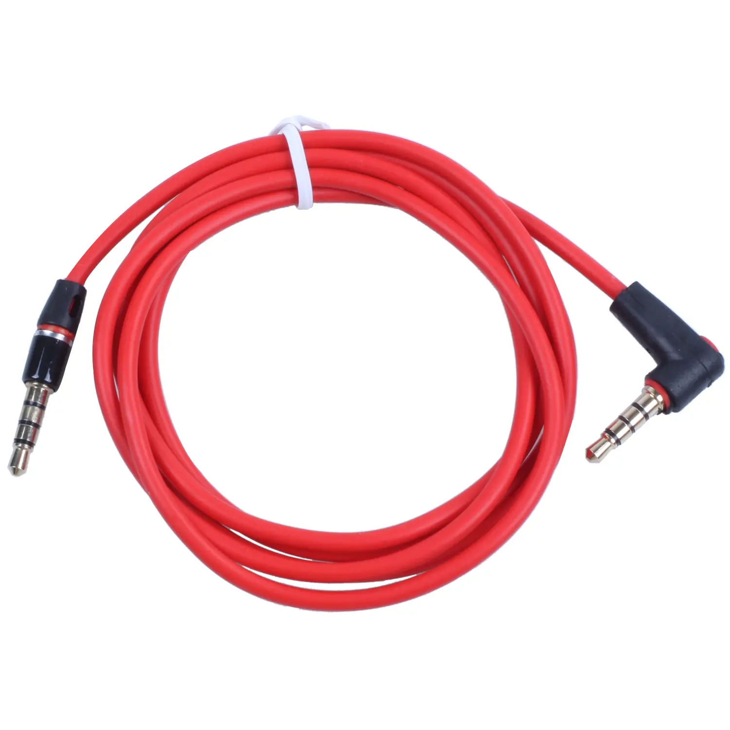 3.5mm/1/8 in Male-to-Male 4-Pole Red AUX Stereo Jack Audio Cord, Soldering & Welding Hardware Tool Accessories for Headset, Mobile Device