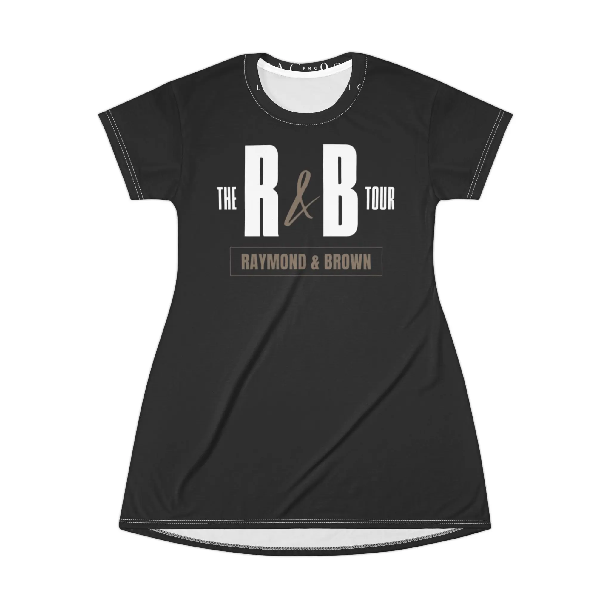 R&B Tour T-Shirt Dress — "The R & B Tour" Raymond & Brown Music Dress