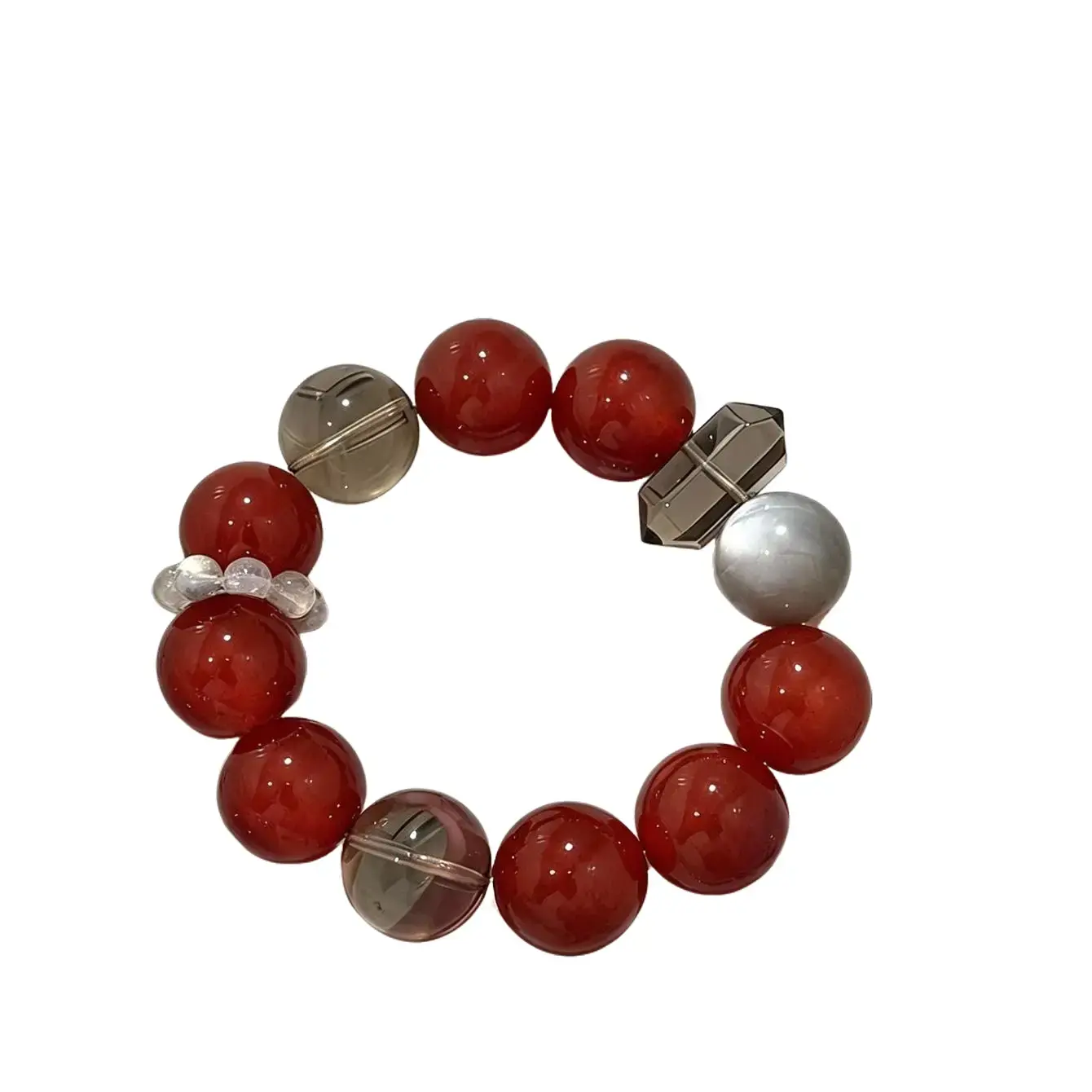 Natural Inclusions Beads Model A & Model B with Slight Lines and Flawless Crystal for Unique Jewelry