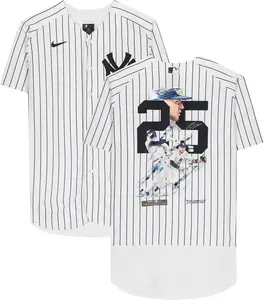 Gleyber Torres New York Yankees White Nike Authentic Jersey - Art by David Arrigo - #1 of Limited Edition 1 - Fanatics Authentic Certified