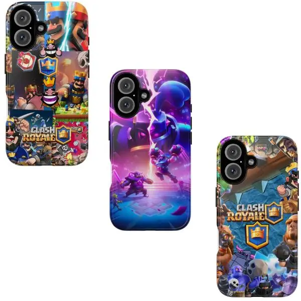 Cute Mini P.E.K.K.A Clash Royal Game Phone Cases Phone Cover Hard Case Tough 2-piece Phone Case For Samsung & Iphone 17 Promax 16 15 14 11 Pro Max 13 12 Soft Back Cover Protection Shockproof Cellphone Smartphone