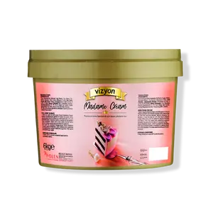 Vizyon Madame Cream 13.23 lbs - Professional White Chocolate Princess Cream Base