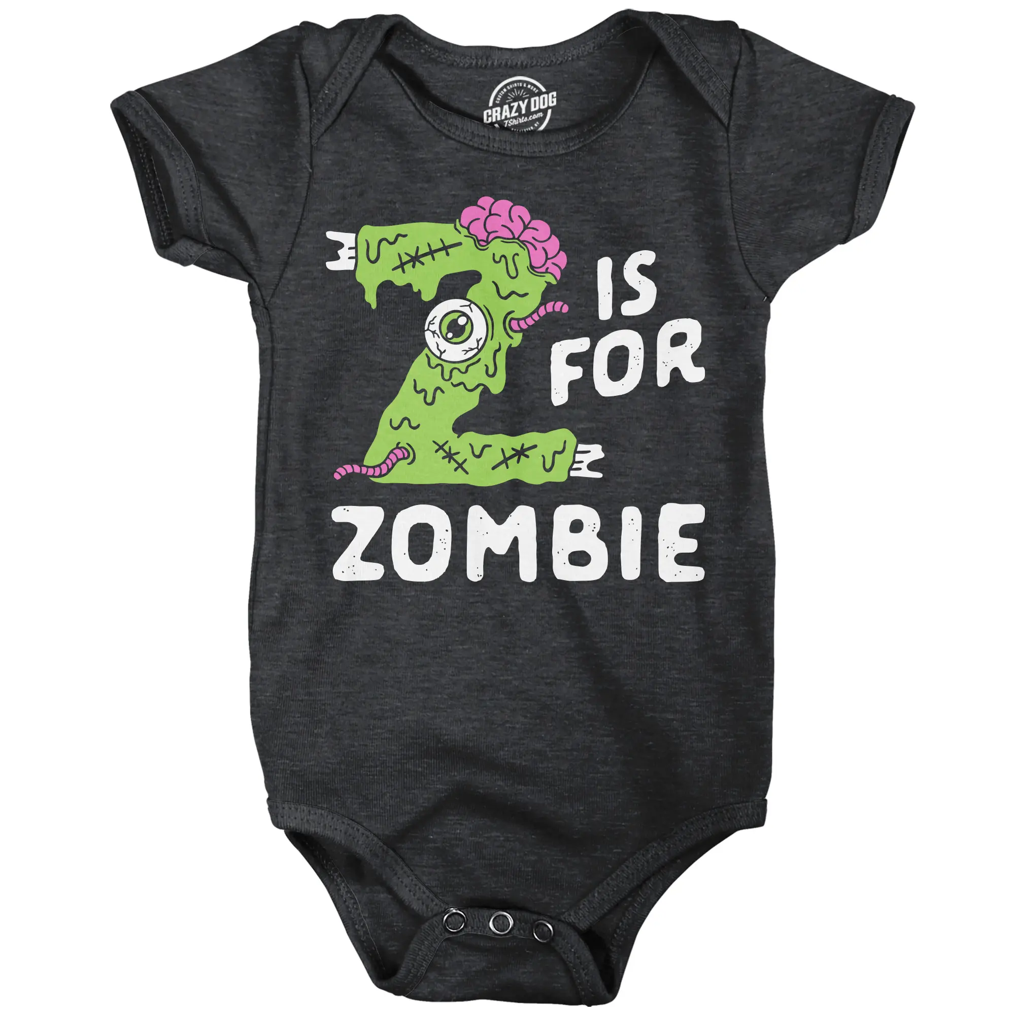 Z Is For Zombie Baby Bodysuit Funny Undead Jumper For Infants Funny Baby Onesies Funny Zombie Onesie Novelty Onesie Black - Z