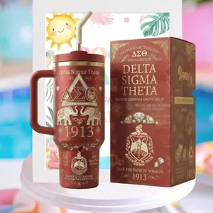 Delta Sigma Theta 1913 Crimson And Gold 40oz Tumbler